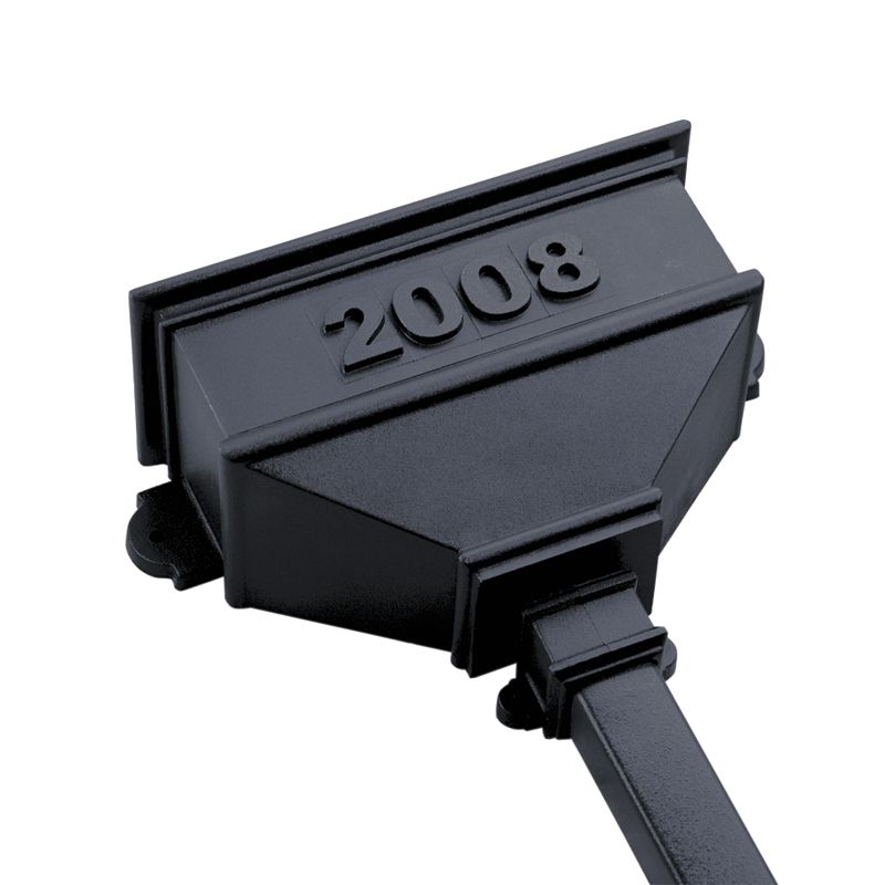 Product image for Cast Iron Style 65mm & 68mm Long Dated Hopper Head - Anthracite Grey