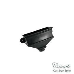 Product image for Cascade Cast Iron Style 65mm & 68mm Small Undated Hopper (Black)