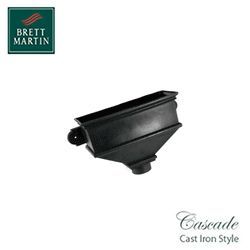 Image of Cascade Cast Iron Style 105mm Long Undated Hopper (Black)
