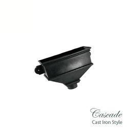 Product image for Cascade Cast Iron Style 65mm & 68mm Small Undated Hopper (White)