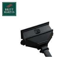 Product image for Cascade Cast Iron Style 65mm & 68mm Long Hopper With Gargoyle (Black)