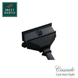 Image of Cascade Cast Iron Style 65mm & 68mm Small Hopper With Gargoyle (Black)