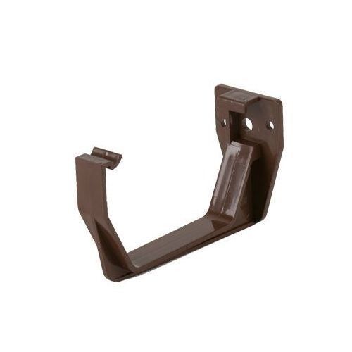 Product image for Brett Martin Plastic Guttering Square Style Fascia Bracket 114mm - Brown
