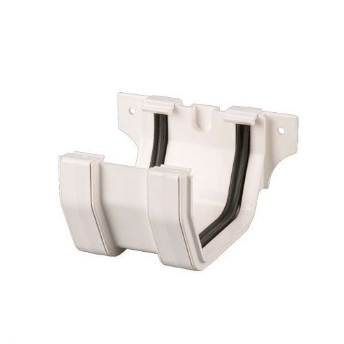 Product image for Brett Martin Plastic Guttering Square Style Union Bracket 114mm - White