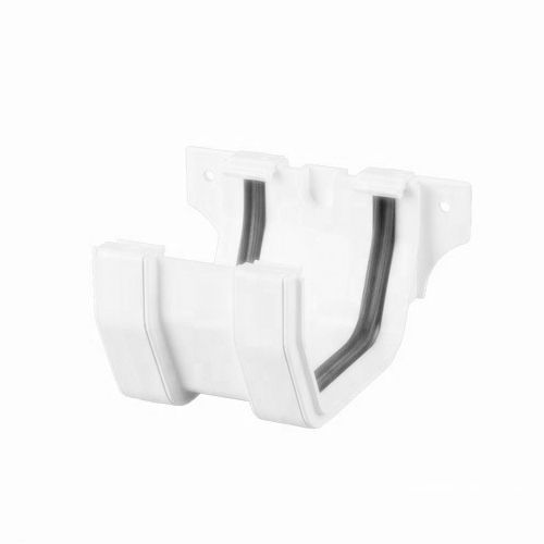 Product image for Brett Martin Plastic Guttering Square Style Union Bracket 114mm - Arctic White