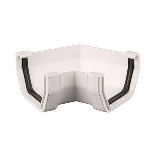 Product image for Brett Martin Plastic Guttering Square Style 120 Degree Angle 114mm - White