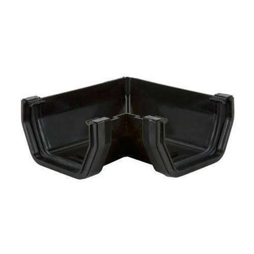 Product image for Brett Martin Plastic Guttering Square Style 90 Degree Angle 114mm - Black