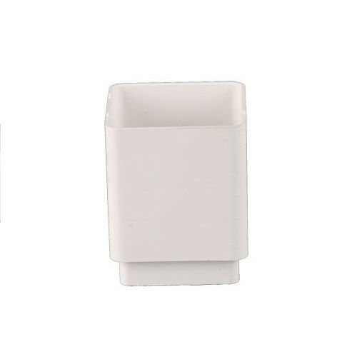 Product image for Brett Martin Plastic Guttering Square Downpipe Connector 65mm - White