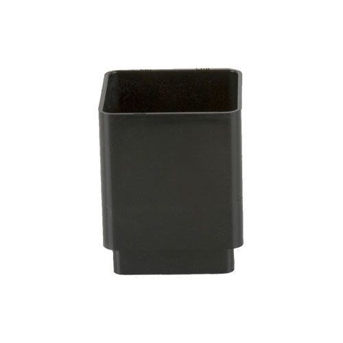 Product image for Brett Martin Plastic Guttering Square Downpipe Connector 65mm - Black