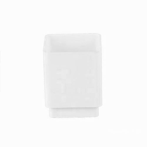 Product image for Brett Martin Plastic Guttering Square Downpipe Connector 65mm - Arctic White