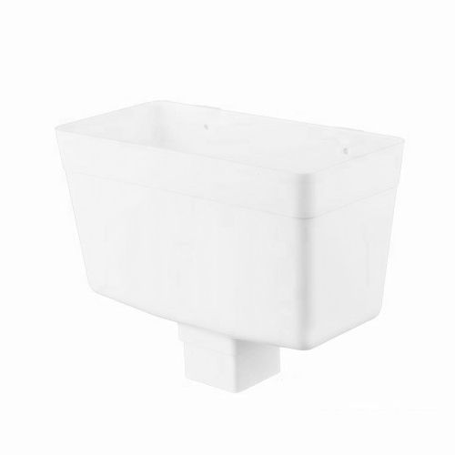 Product image for Brett Martin Plastic Guttering Square Downpipe Hopper Head 65mm - Arctic White