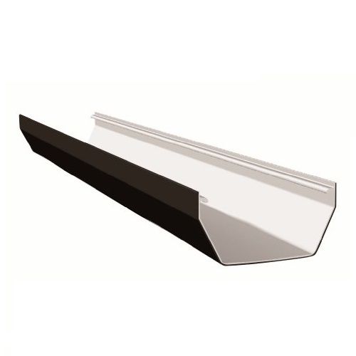 Product image for Freeflow 114mm Square Style Plastic Guttering 4 Metre Length - Black