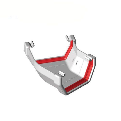 Product image for Freeflow 150 Degree Square Style Plastic Guttering Angle - White