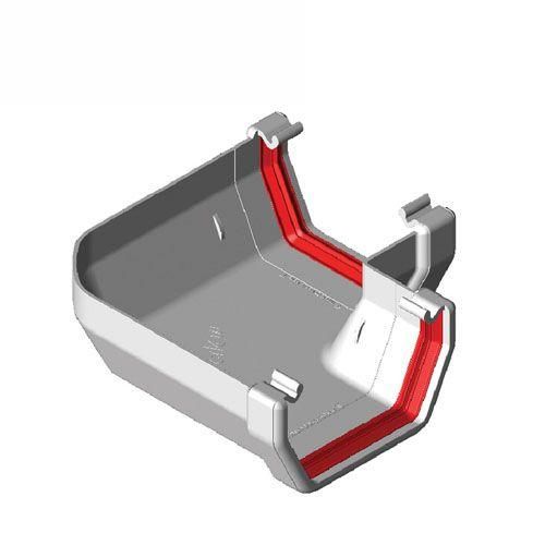 Product image for Freeflow 90 Degree Square Style Plastic Guttering Angle - White