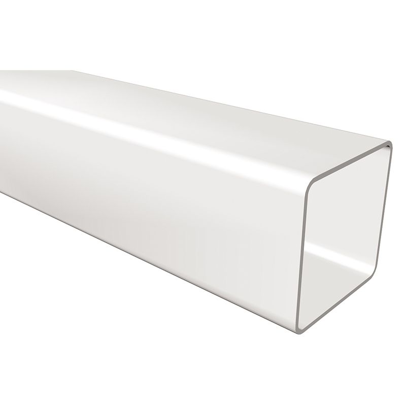 Product image for Square Plastic Black Downpipe 2.75m