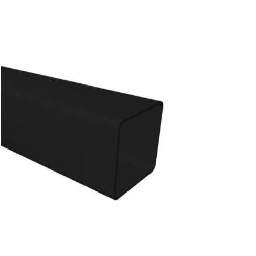 Product image for Freeflow Square Plastic Downpipe 4m Length 65mm - Black