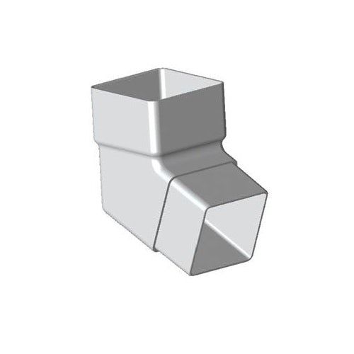 Product image for Square Plastic Downpipe 112.5 Degree Offset Bend - Caramel