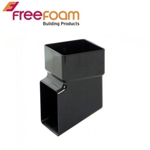 Product image for Freeflow Square Plastic Downpipe Shoe 65mm - Black