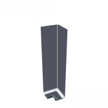 Product image for uPVC Fascia Board Corner (Square Edge) 300mm - Dark Grey
