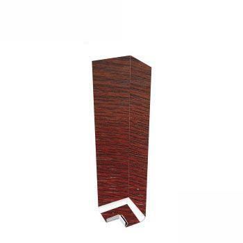Product image for uPVC Fascia Board Corner (Square Edge) 300mm - Rosewood Woodgrain