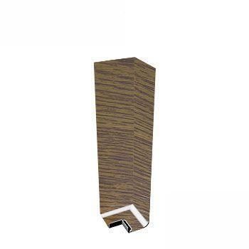 Product image for uPVC Fascia Board Corner (Square Edge) 300mm - Light Oak Woodgrain