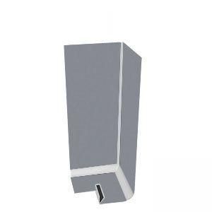 Image of uPVC Fascia Board Corner (Square Edge) 600mm - Storm Grey