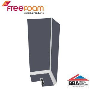 Product image for uPVC Fascia Board Corner (Square Edge) 600mm - Dark Grey