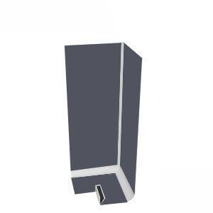 Product image for uPVC Fascia Board Corner (Square Edge) 600mm - Dark Grey