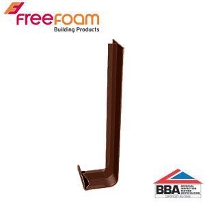 Product image for uPVC Fascia Board Joiner (Square Edge) 600mm - Brown