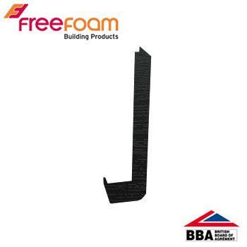 Product image for uPVC Fascia Board Joiner (Square Edge) 600mm - Black Ash