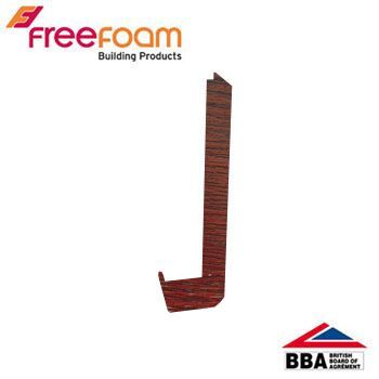 Product image for uPVC Fascia Board Joiner (Square Edge) 600mm - Rosewood