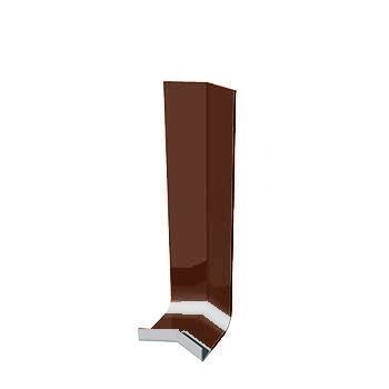 Product image for uPVC Fascia Board External Corner (Square Edged) 135d - 300mm Brown