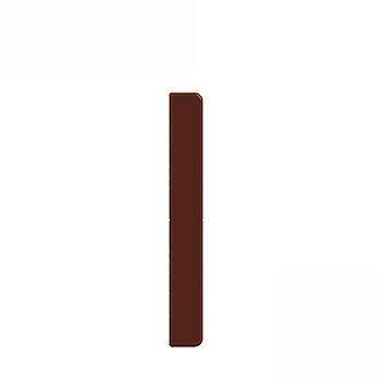 Product image for uPVC Fascia Board End Cap (Square Edged) - 300mm Brown