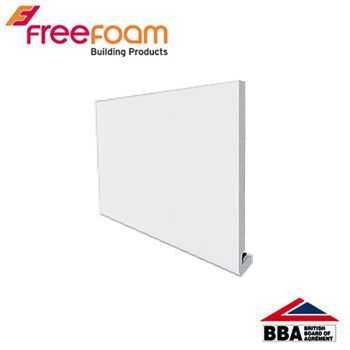 Product image for uPVC 200mm Replacement Fascia Board (18mm Square Edged) 5m  - White