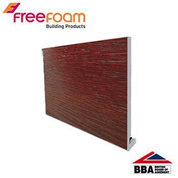 Product image for uPVC 175mm Replacement Fascia Board (18mm Square Edge) 5m - Rosewood