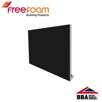 Product image for uPVC 175mm Replacement Fascia Board (18mm Square Edge) 5m - Black