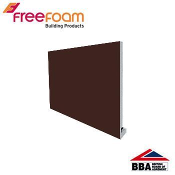 Product image for uPVC 175mm Replacement Fascia Board (18mm Square Edge) 5m - Brown