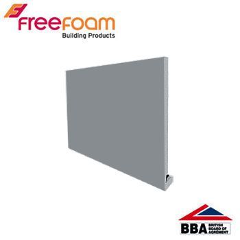 Product image for uPVC 200mm Replacement Fascia Board (18mm Square Edge) 5m - Storm Grey