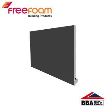 Product image for uPVC 225mm Replacement Fascia Board (18mm Square Edge) 5m - Dark Grey