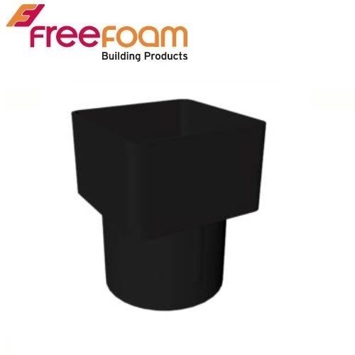 Product image for Freeflow Square to Round Pipe Adaptor - Black