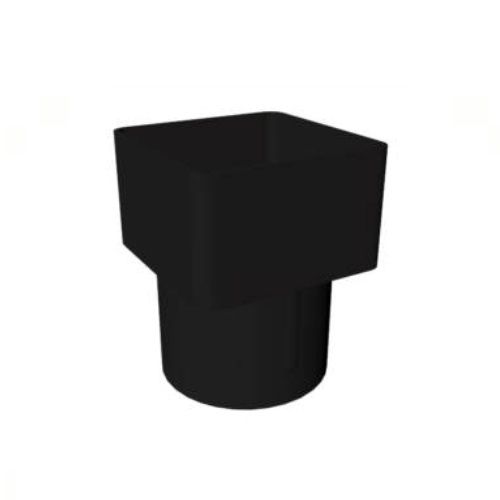 Product image for Freeflow Square to Round Pipe Adaptor - Black