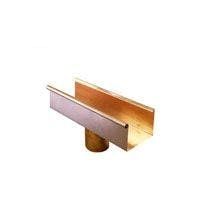 Image of Metal Gutta Copper 90mm Box Gutter Running Outlet - 80mm