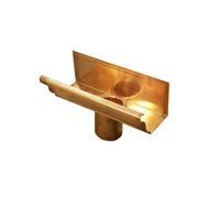 Image of Metal Gutta Copper 152mm Ogee Gutter Running Outlet - 100mm