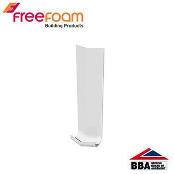 Product image for uPVC Fascia Board External Corner (Bullnose) 135dg - 300mm White