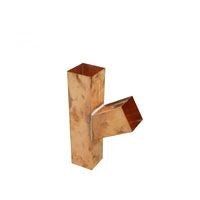 Product image for Metal Gutta Copper 80x80mm Square Downpipe Branch