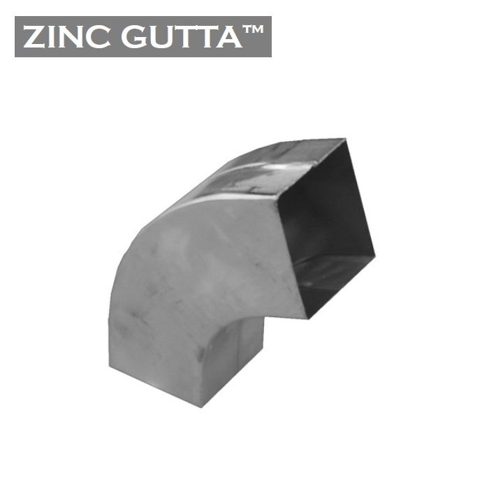 Image of Metal Gutta Zinc 80x80mm Square Bend - 72dg