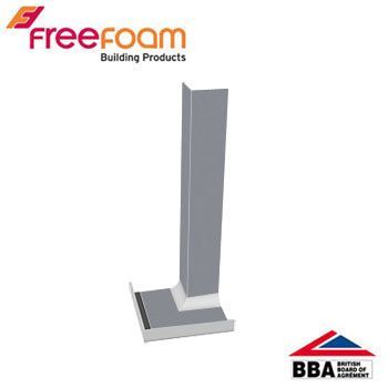 Product image for uPVC Fascia Board Internal Corner (Square Edge) 300mm - Storm Grey