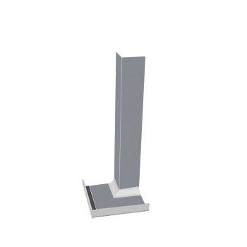 Product image for uPVC Fascia Board Internal Corner (Square Edge) 300mm - Storm Grey
