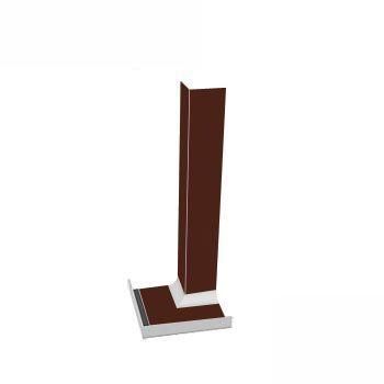 Product image for uPVC Fascia Board Internal Corner (Square Edge) 300mm - Brown