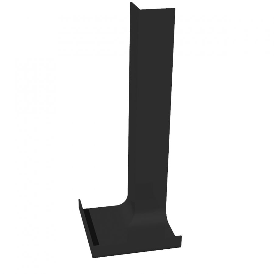 Product image for uPVC Fascia Board Internal Corner (Square Edge) 300mm - Black